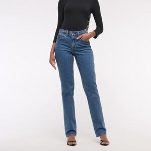 Abercrombie & Fitch Jeans - The 90s Straight Mid Rise Curve Love